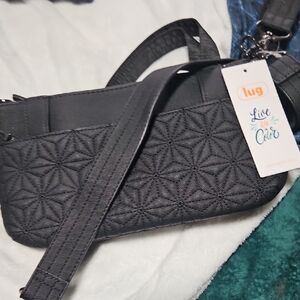 Lug Black Quilted Women's Bag